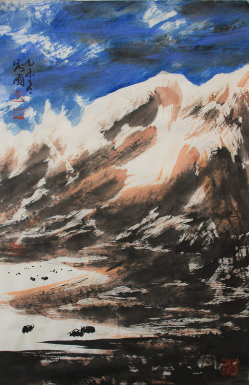 马万国国画作品68cmx45cm-4