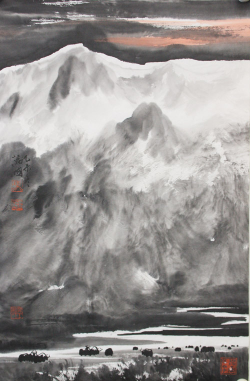 马万国国画作品68cmx45cm-8