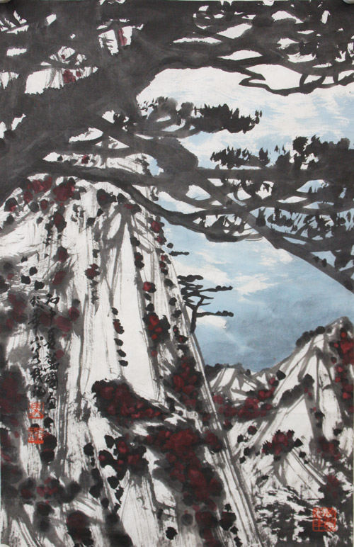 马万国国画作品68cmx45cm-10