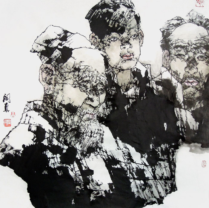 阎真作品《酸枣沟写生》68cmX68cm
