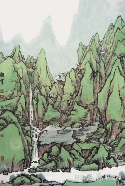 浮峦暖翠68cm×46cm 刘艳会