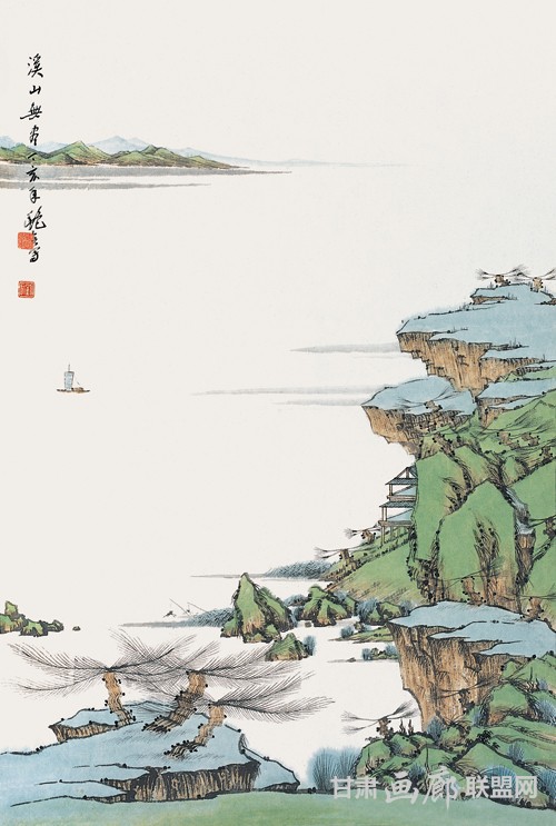 武陵源系列之《溪山无尽》68cm×45cm 刘艳会