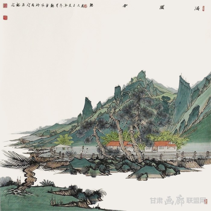 满园春色 68cm×68cm 刘艳会