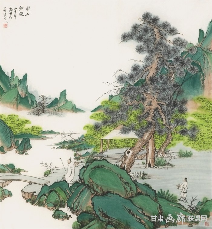 南山归隐 68cm×68cm 刘艳会