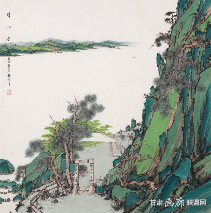 晴江春色 68cm×68cm 刘艳会(2)