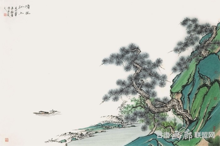 清风江上 68cm×34cm 刘艳会