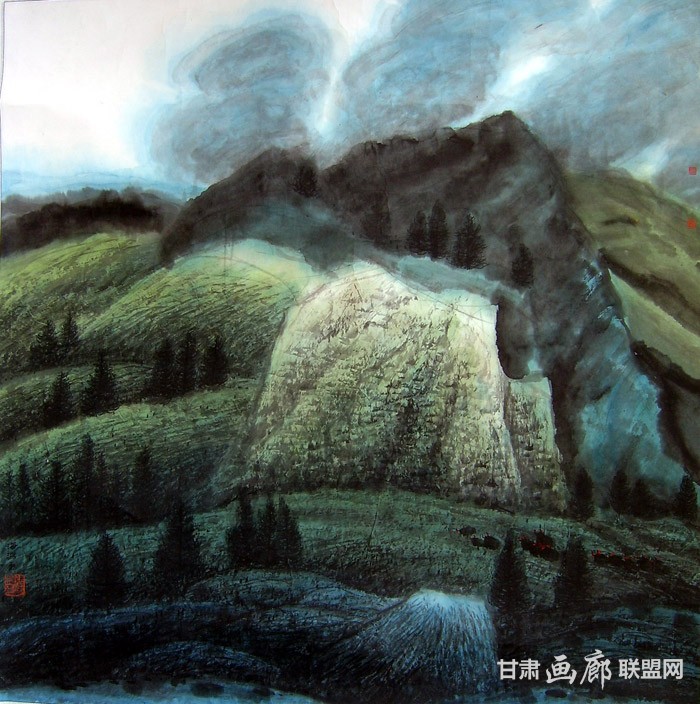 康巴盛夏之一 123cmx123cm 2004年 张海鸿