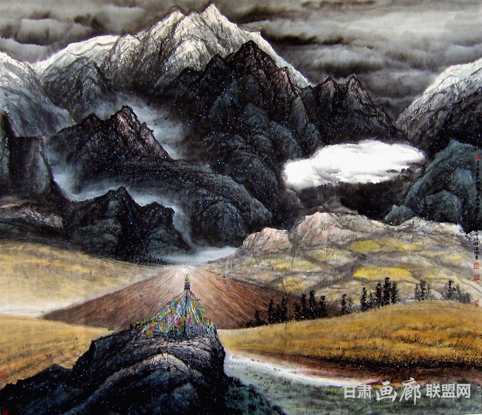雪域金秋 140<em></em>x162cm 张海鸿