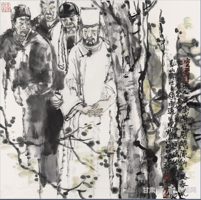 《空翠湿人衣》34cm×34cm 2016年 钱磊