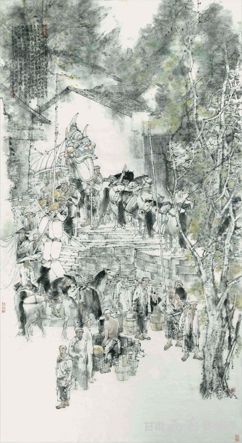 《十二月歌》180cm×97cm 2017年 钱磊