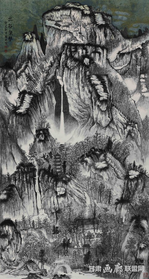 1出谷泉声180×97cm 陶将