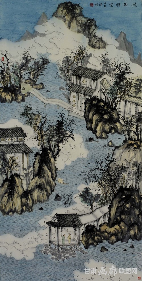 7疏雨祥云136×68cm 陶将