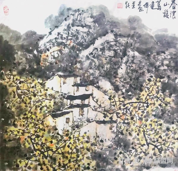 《春浓山馥》68cm×68cm 葛建伟