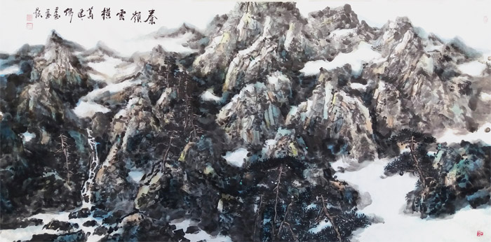 《秦岭云横》136cm×68cm 葛建伟