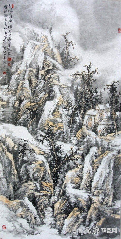 《古原寻幽图》杜剑君136x68cm