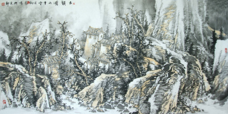 《三晋遗韵图》杜剑君136x68cm