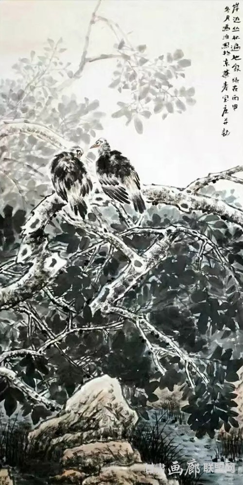冯泊作品《岸边丛林遍地家》