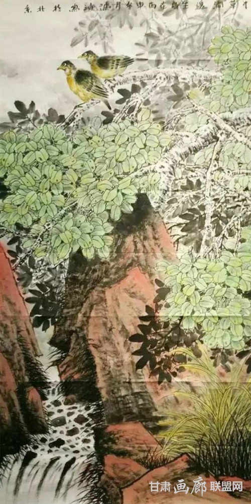冯泊作品《存草涧边生》