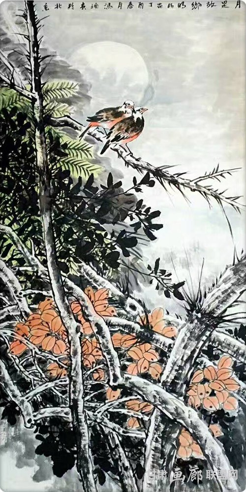 冯泊作品《月是故乡明》