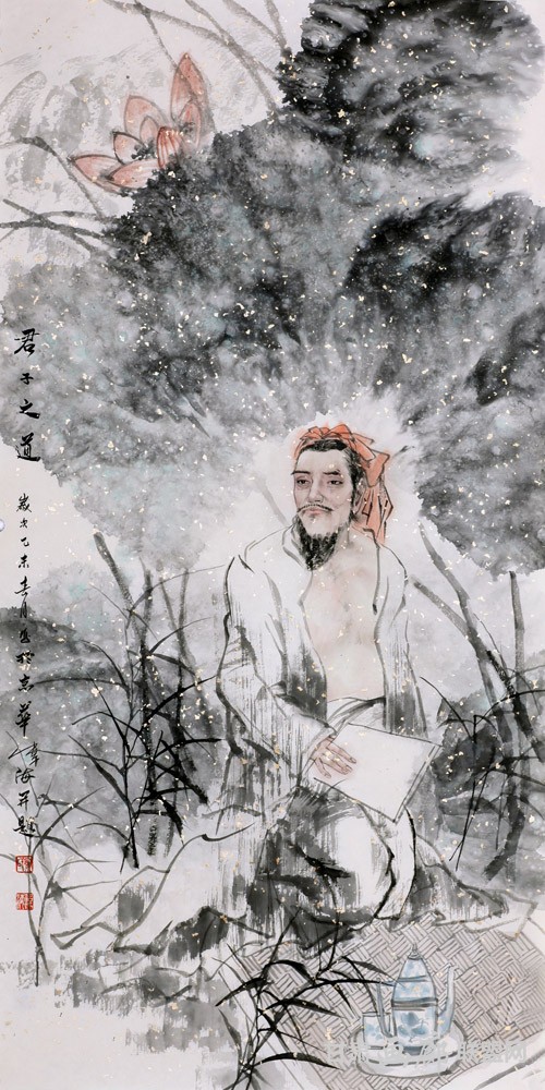 君子之道136x68cm 龚伟海