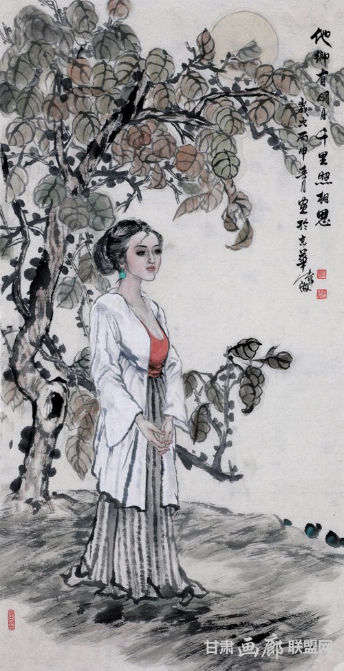 他乡有明月100×52CM 龚伟海