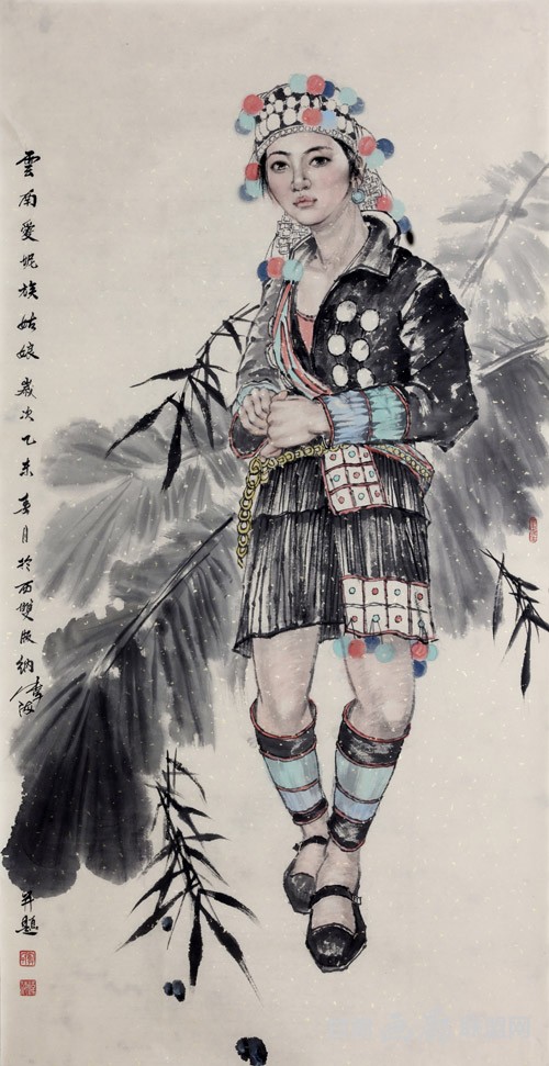 版纳心象之十136cmx68cm 龚伟海