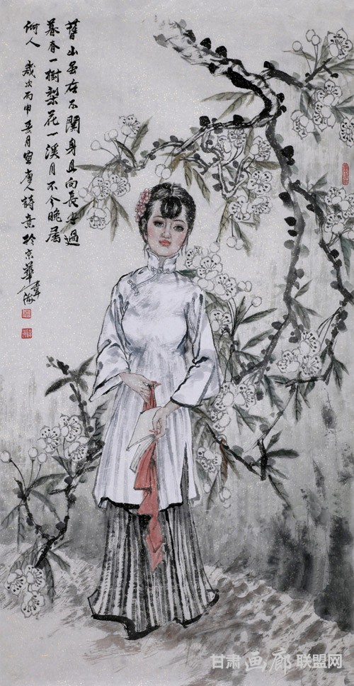 树梨花(100<em></em>x52)- 龚伟海