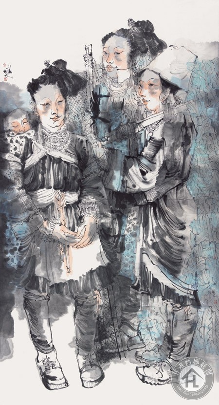 圩日(180CMX98CM黎小强-2014
