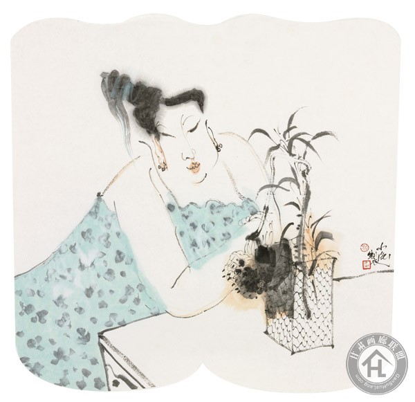 秀谷佳人之四--69x69CM--黎小强