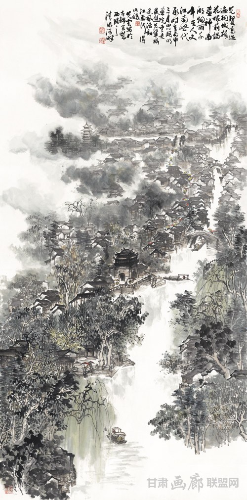 周先云山水画作品