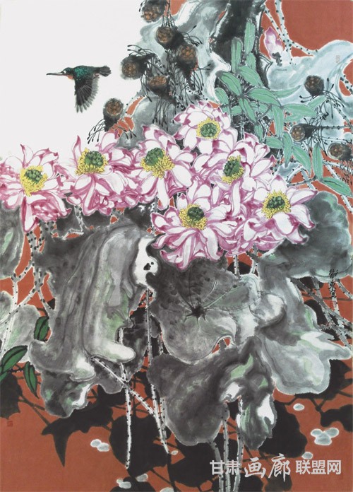 杨卫东花鸟画作品