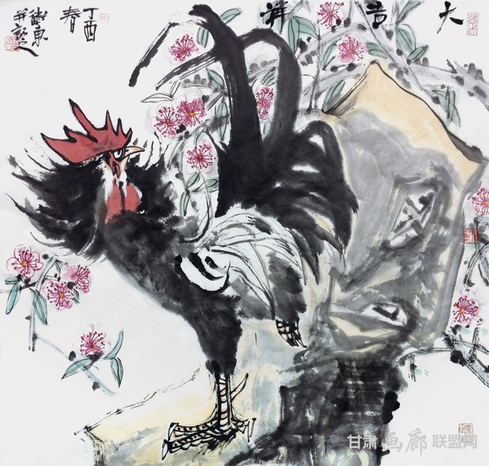 杨卫东花鸟画作品