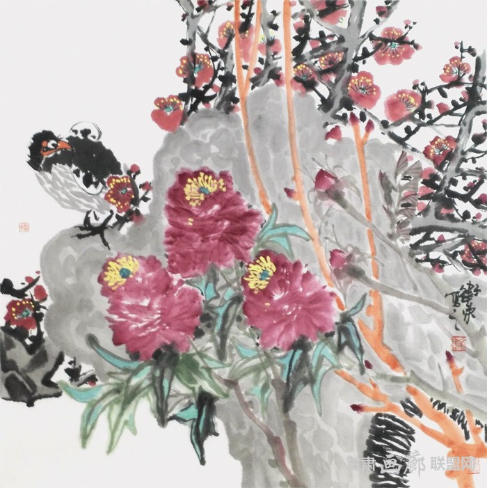 杨卫东花鸟画作品