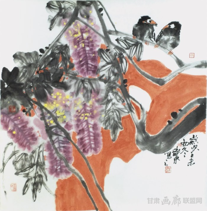 杨卫东花鸟画作品