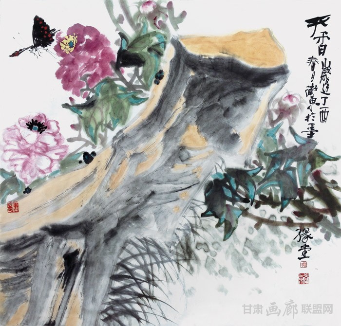 杨卫东花鸟画作品