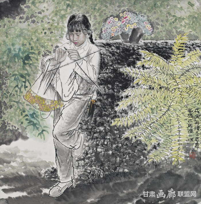 翠翠68cmX68cm 1990年 陈恩惠