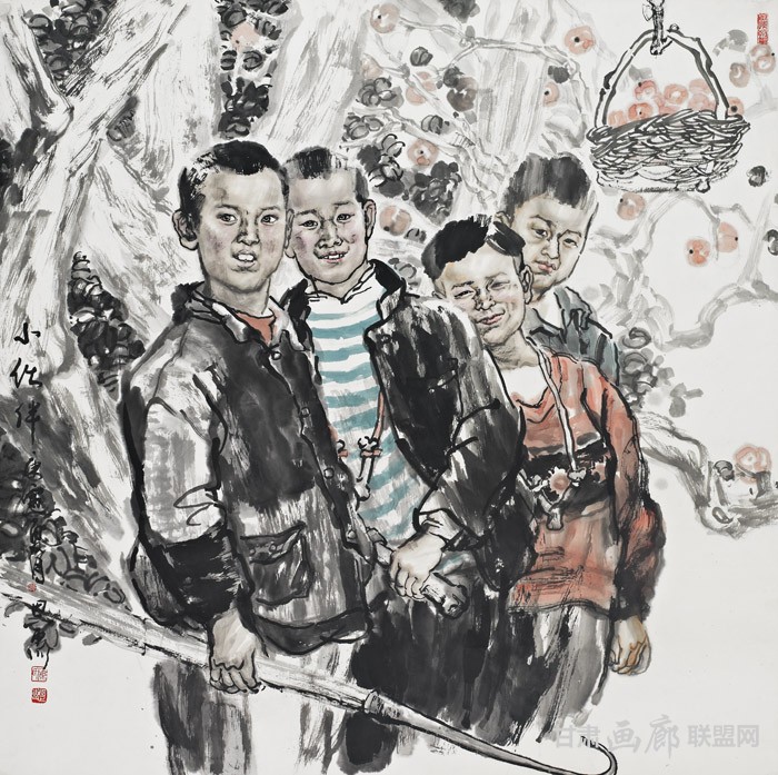 小伙伴98x98cm 2010年 陈恩惠