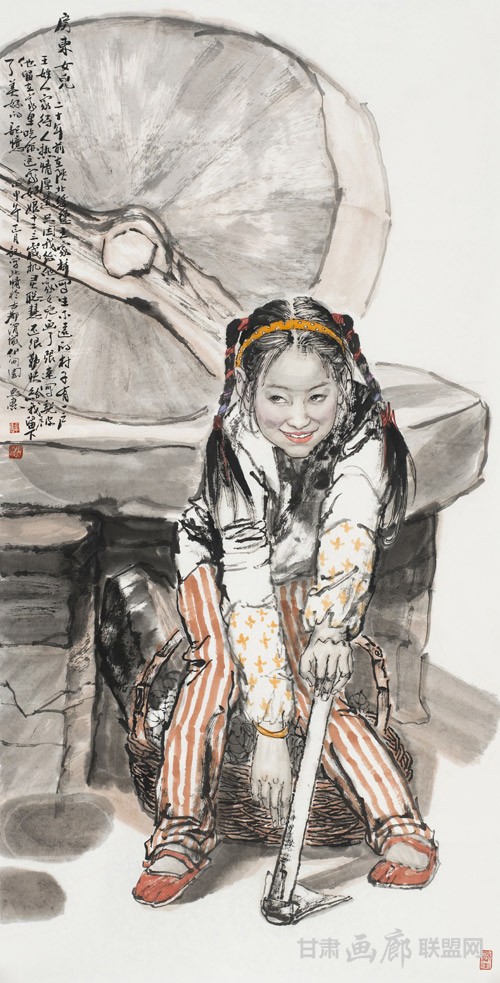 二妮68x138cm 2015年 陈恩惠