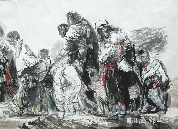 永恒的召唤局部二236x165cm 2002年 陈恩惠