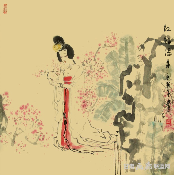 红袖添香68cmx68cm 陈恩惠