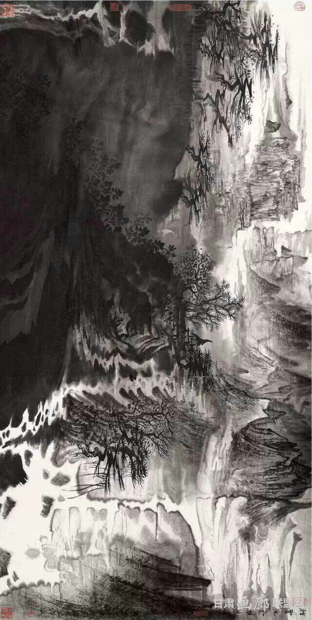 《行云流水两悠悠 》69x138cm 2014