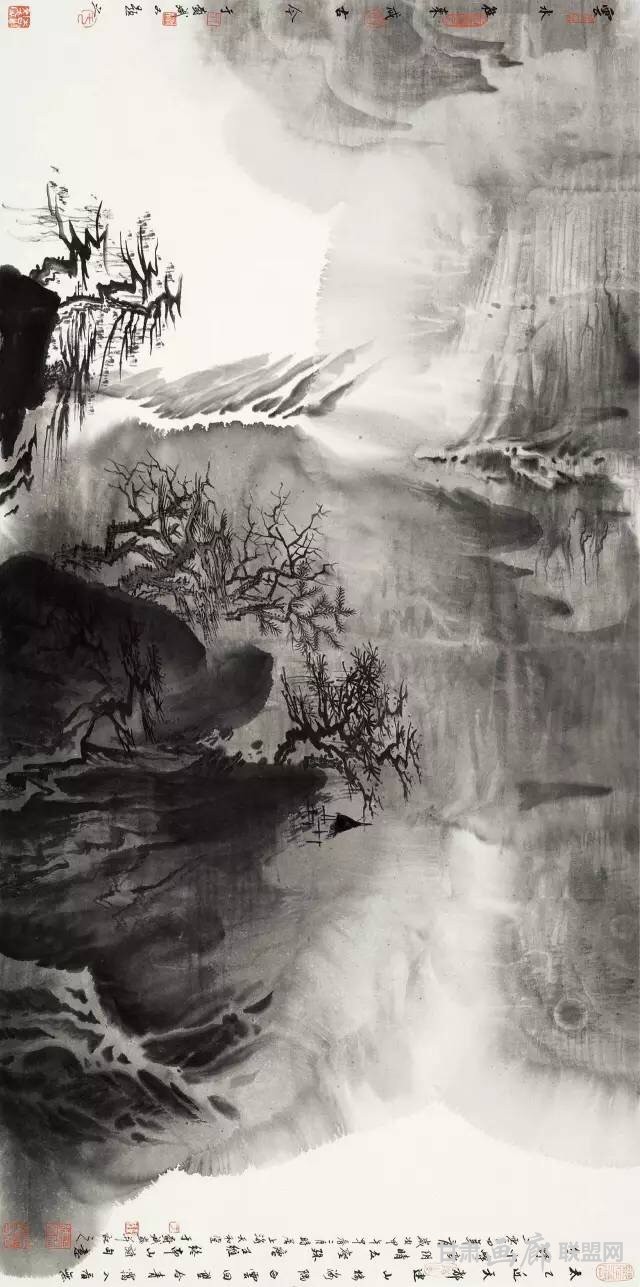 《云水往来成古今》68x136cm 2014