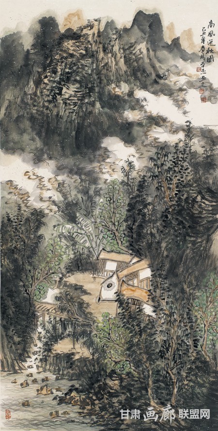 王本杰山水画作品