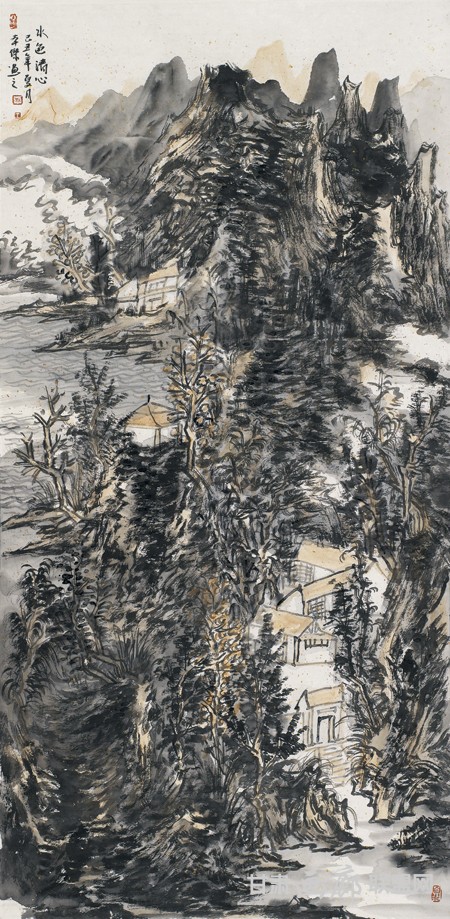 王本杰山水画作品