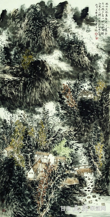 王本杰山水画作品