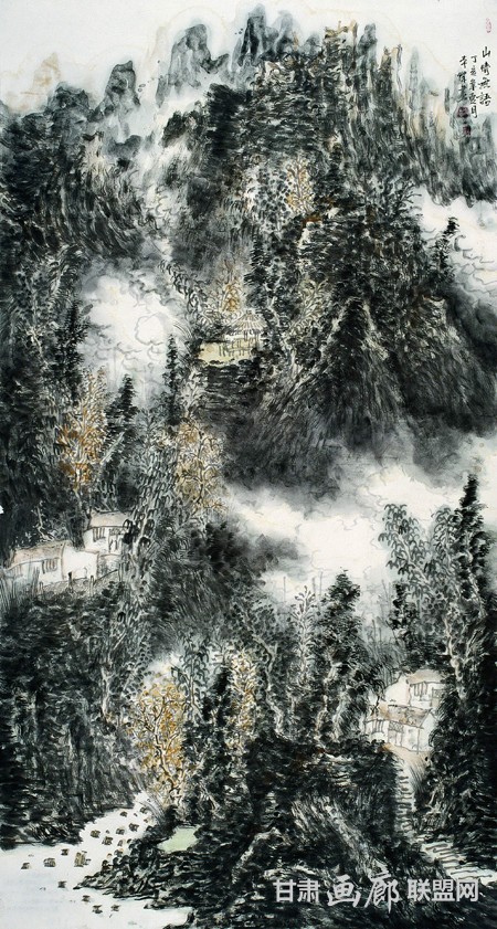 王本杰山水画作品