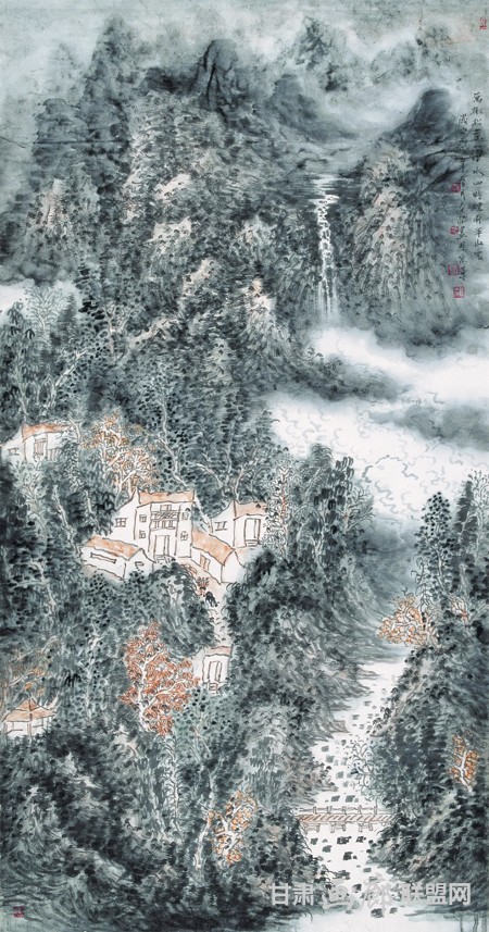 王本杰山水画作品