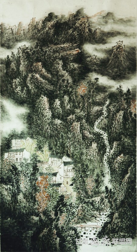 王本杰山水画作品