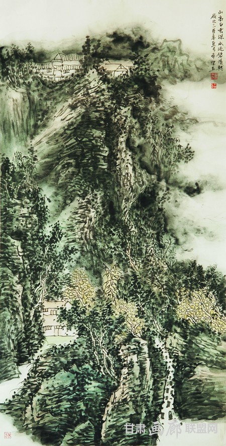 王本杰山水画作品