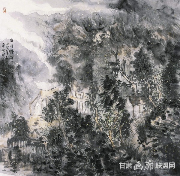 王本杰山水画作品